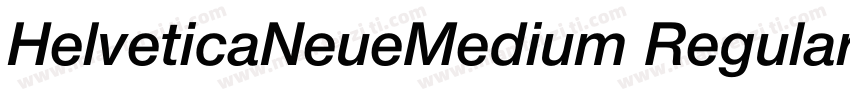 HelveticaNeueMedium Regular字体转换